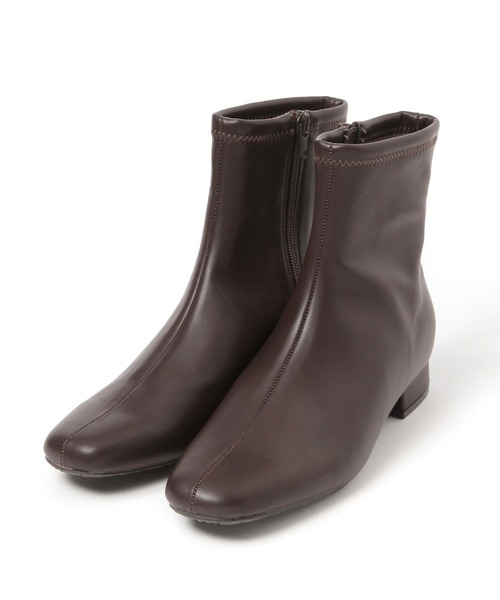 FOUND GOOD（ファウンドグッド）の「ローヒールストレッチブーツ（ブーツ・レディース・アイボリー/ブラック/ブラウン系8・XL/L/M/S）」の5枚目の写真