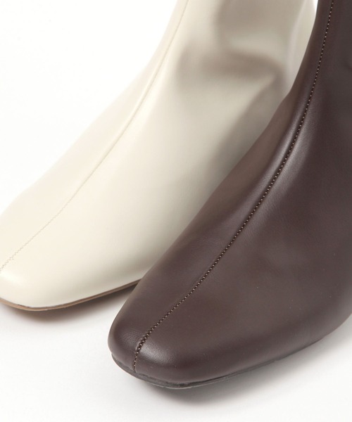 FOUND GOOD（ファウンドグッド）の「ローヒールストレッチブーツ（ブーツ・レディース・アイボリー/ブラック/ブラウン系8・XL/L/M/S）」の14枚目の写真