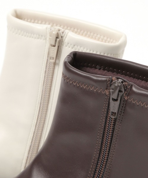 FOUND GOOD（ファウンドグッド）の「ローヒールストレッチブーツ（ブーツ・レディース・アイボリー/ブラック/ブラウン系8・XL/L/M/S）」の15枚目の写真