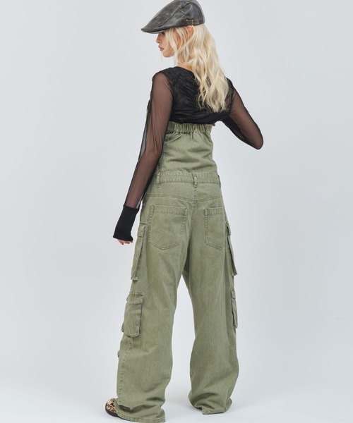 atmos pink（アトモスピンク）の「atmos pink Cargo All in One / アトモス ピンク カーゴ オール イン ワン（その他パンツ・レディース・カーキ/ブラック・S/M）」の20枚目の写真