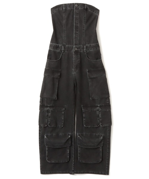 atmos pink（アトモスピンク）の「atmos pink Cargo All in One / アトモス ピンク カーゴ オール イン ワン（その他パンツ・レディース・カーキ/ブラック・S/M）」の5枚目の写真