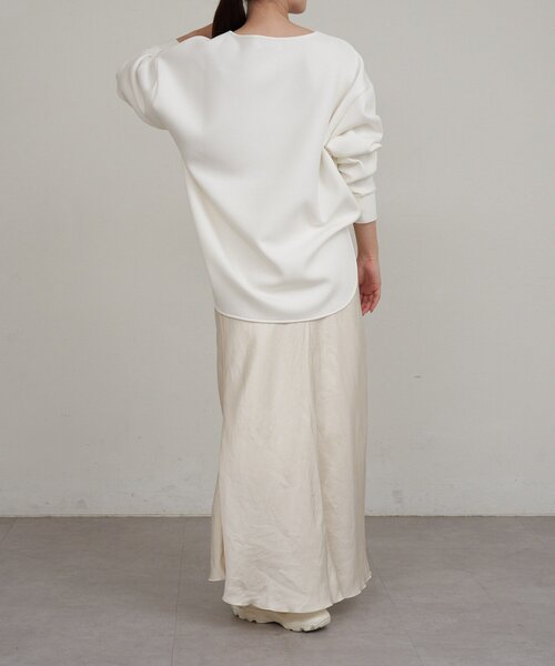 russet（ラシット）の「【再値下げ】ラウンドヘムプルオーバー（Tシャツ/カットソー・レディース・ブラック/ホワイト・FREE）」の9枚目の写真