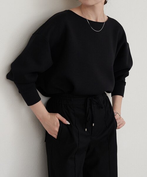 russet（ラシット）の「【再値下げ】ラウンドヘムプルオーバー（Tシャツ/カットソー・レディース・ブラック/ホワイト・FREE）」の7枚目の写真