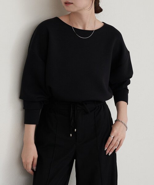 russet（ラシット）の「【再値下げ】ラウンドヘムプルオーバー（Tシャツ/カットソー・レディース・ブラック/ホワイト・FREE）」の8枚目の写真