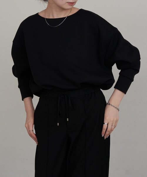 russet（ラシット）の「【再値下げ】ラウンドヘムプルオーバー（Tシャツ/カットソー・レディース・ブラック/ホワイト・FREE）」の20枚目の写真