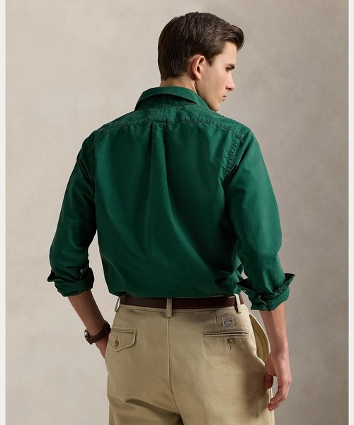 POLO RALPH LAUREN（ポロ ラルフ ローレン）の「クラシック フィット ガーメントダイド オックスフォード シャツ（シャツ/ブラウス・メンズ・グリーン・S/M/L/XL/XS/XXL）」の4枚目の写真
