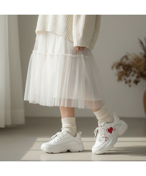 FILA(フィラ)の「RAYTONA HEART(スニーカー・レディース・ホワイト・22.5cm/23.0cm/23.5cm/24.0cm/24.5cm/25.0cm/26.0cm/27.0cm/28.0cm)」の8枚目の写真