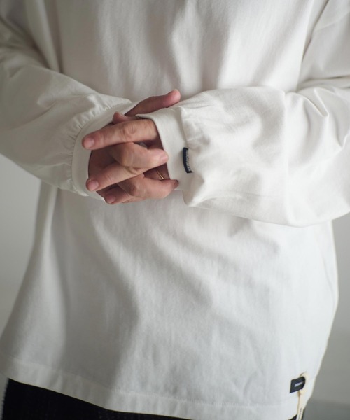 ADAM PATEK（アダムパテック）の「mlt5399-Frankenstein flowerstitch longsleeve 長袖Tシャツ(AP2524022)（Tシャツ/カットソー・メンズ・ホワイト/ブラック・1/2）」の5枚目の写真