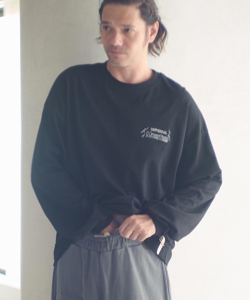 ADAM PATEK（アダムパテック）の「mlt5399-Frankenstein flowerstitch longsleeve 長袖Tシャツ(AP2524022)（Tシャツ/カットソー・メンズ・ホワイト/ブラック・1/2）」の9枚目の写真