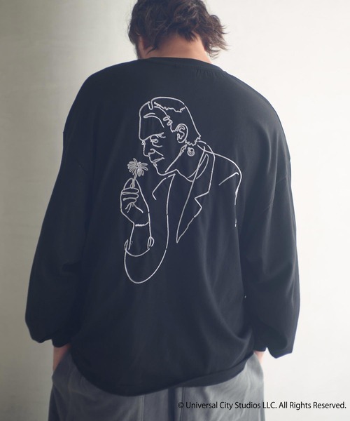 ADAM PATEK（アダムパテック）の「mlt5399-Frankenstein flowerstitch longsleeve 長袖Tシャツ(AP2524022)（Tシャツ/カットソー・メンズ・ホワイト/ブラック・1/2）」の10枚目の写真