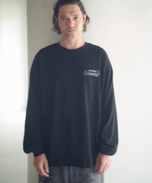 ADAM PATEK（アダムパテック）の「mlt5399-Frankenstein flowerstitch longsleeve 長袖Tシャツ(AP2524022)（Tシャツ/カットソー・メンズ・ホワイト/ブラック・1/2）」の11枚目の写真