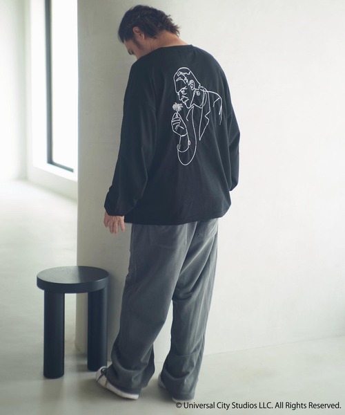 ADAM PATEK（アダムパテック）の「mlt5399-Frankenstein flowerstitch longsleeve 長袖Tシャツ(AP2524022)（Tシャツ/カットソー・メンズ・ホワイト/ブラック・1/2）」の13枚目の写真