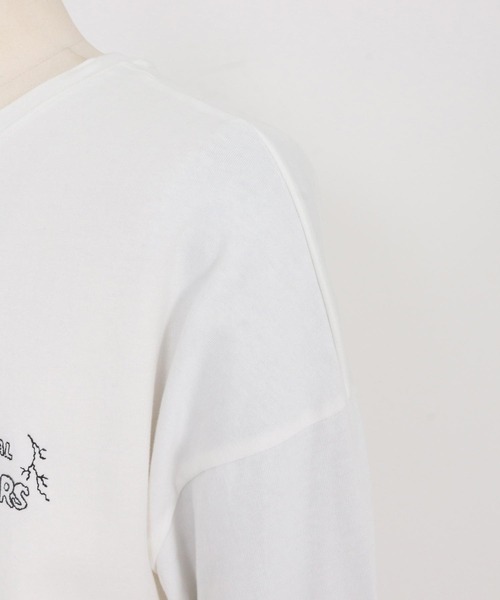 ADAM PATEK（アダムパテック）の「mlt5399-Frankenstein flowerstitch longsleeve 長袖Tシャツ(AP2524022)（Tシャツ/カットソー・メンズ・ホワイト/ブラック・1/2）」の21枚目の写真