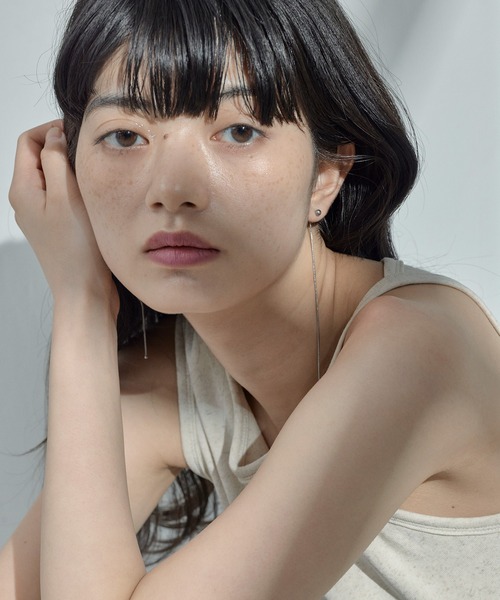 ORLEAN(オルレアン)の「【ORLEAN】ロングチェーンピアス(ピアス(両耳用)・レディース・シルバー/ゴールド・フリー)」の5枚目の写真