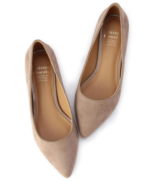 Boisson Chocolat（ボワソンショコラ）の「＜＜WEB限定＞＞BFC ポインテッドフラット（パンプス・レディース・ブラック/ベージュ/オリーブ/ライトブルー/レッド/グレー/ネイビー/ピンク/ターコイズブルー/ライトグレー/レンガ/パープル/その他1/ダークグレー/ロイヤルブルー/ダークグリーン/その他2・22cm/22.5cm/23.5cm/24.5cm/23cm/25cm/24cm）」の5枚目の写真