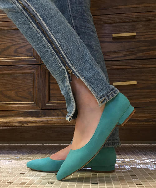 Boisson Chocolat（ボワソンショコラ）の「＜＜WEB限定＞＞BFC ポインテッドフラット（パンプス・レディース・ブラック/ベージュ/オリーブ/ライトブルー/レッド/グレー/ネイビー/ピンク/ターコイズブルー/ライトグレー/レンガ/パープル/その他1/ダークグレー/ロイヤルブルー/ダークグリーン/その他2・22cm/22.5cm/23.5cm/24.5cm/23cm/25cm/24cm）」の10枚目の写真