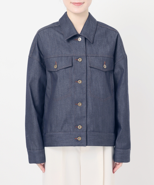 デニムライクオーバージャケット（デニムジャケット）｜NOBLE