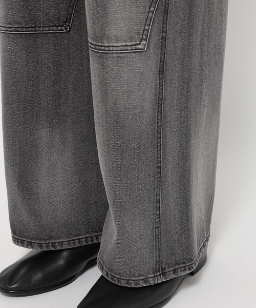 HARE（ハレ）の「ダブルニーデニムパンツ(HARE)（デニムパンツ・メンズ・ブルー/ブラック・MEDIUM/SMALL）」の18枚目の写真