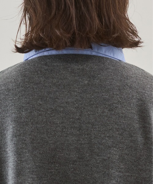 ANGIE（アンジー）の「シャツ襟 ドッキング　フェイクレイヤード ニット トップス（ニット/セーター・レディース・グレー/ブラウン/ライトグレー/ネイビー/グレー系/ネイビー系/ブラウン系その他・FREE）」の11枚目の写真