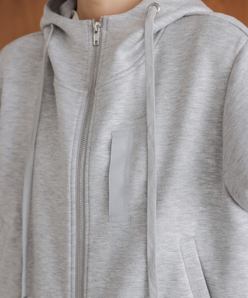 Bou Jeloud（ブージュルード）の「ダンボールレイヤードパーカー（テーラードジャケット・レディース・グレー/ブラック/アイボリー・FREE）」の12枚目の写真