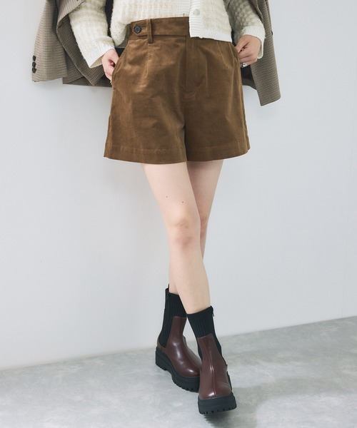 VIS（ビス）の「フロッキーグルカショートパンツ（その他パンツ・レディース・チャコールグレー/ベージュ系その他・FREE）」の7枚目の写真