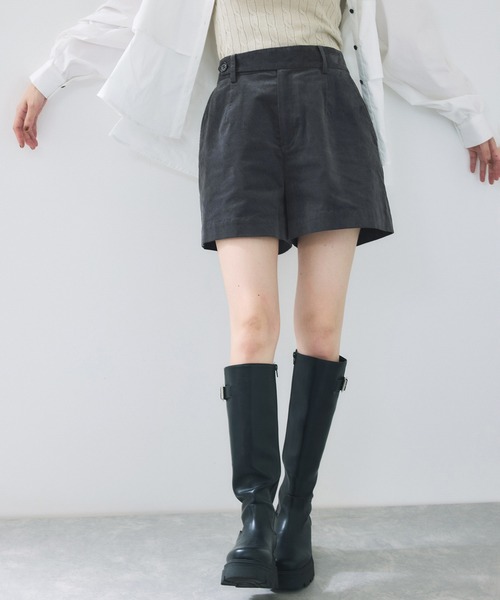 VIS（ビス）の「フロッキーグルカショートパンツ（その他パンツ・レディース・チャコールグレー/ベージュ系その他・FREE）」の11枚目の写真