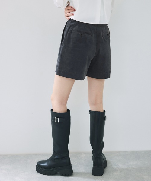 VIS（ビス）の「フロッキーグルカショートパンツ（その他パンツ・レディース・チャコールグレー/ベージュ系その他・FREE）」の12枚目の写真