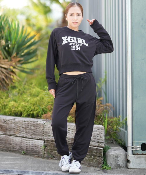 セール】X-girl SPORTS/エックスガールスポーツ CREWNECK SWEATSHIRT