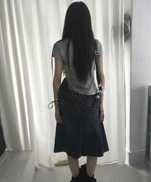 gossip!ロサンゼルス(ゴシップロサンゼルス)の「レトロチェック柄 ショルダーバッグ ホーボーバッグ/2way Y2K(ショルダーバッグ・レディース・チェック・FREE)」の17枚目の写真