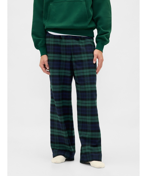 GAP（ギャップ）の「ソフトフランネル パジャマパンツ(ユニセックス)（ルームウェア/パジャマ・レディース・グリーン/ベージュ/グリーン系その他/ブラック×ホワイト/レッド/レッド系その他/ピンク系その他/ブラック×レッド・XS/S/M/L/XXS）」の6枚目の写真