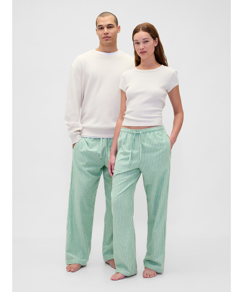 セール】ソフトフランネル パジャマパンツ(ユニセックス)（ルーム