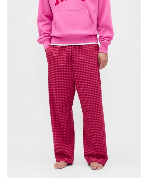GAP（ギャップ）の「ソフトフランネル パジャマパンツ(ユニセックス)（ルームウェア/パジャマ・レディース・グリーン/ベージュ/グリーン系その他/ブラック×ホワイト/レッド/レッド系その他/ピンク系その他/ブラック×レッド・XS/S/M/L/XXS）」の7枚目の写真