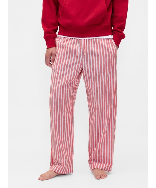 GAP（ギャップ）の「ソフトフランネル パジャマパンツ(ユニセックス)（ルームウェア/パジャマ・レディース・グリーン/ベージュ/グリーン系その他/ブラック×ホワイト/レッド/レッド系その他/ピンク系その他/ブラック×レッド・XS/S/M/L/XXS）」の8枚目の写真