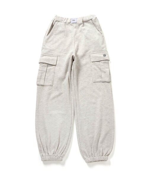 algy(アルジー)の「フロントネームスウェットカーゴパンツ(カーゴパンツ・キッズ・アイボリー/グレー・MEDIUM/SMALL/X-SMALL/XX-SMALL)」の2枚目の写真