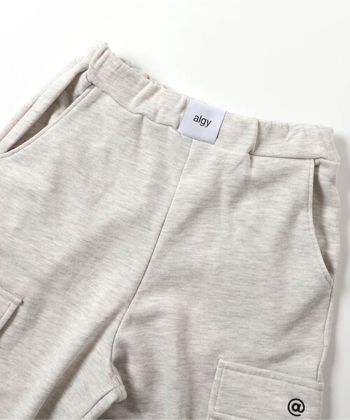 algy(アルジー)の「フロントネームスウェットカーゴパンツ(カーゴパンツ・キッズ・アイボリー/グレー・MEDIUM/SMALL/X-SMALL/XX-SMALL)」の5枚目の写真
