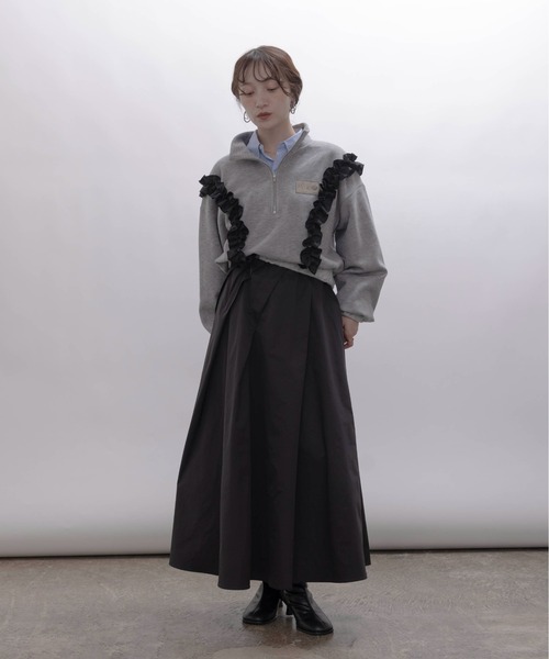 ギャザーフリルハーフZIPトップス Eimee Law│Eimee Law