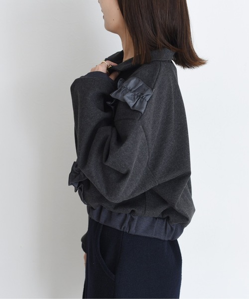 ギャザーフリルハーフZIPトップス Eimee Law│Eimee Law & LHELBIE