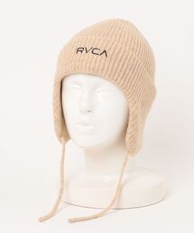 RVCA | RVCA/ルーカ ビーニー EAR FLAP BEANIE ニット帽 BF042-908(ニットキャップ/ビーニー)