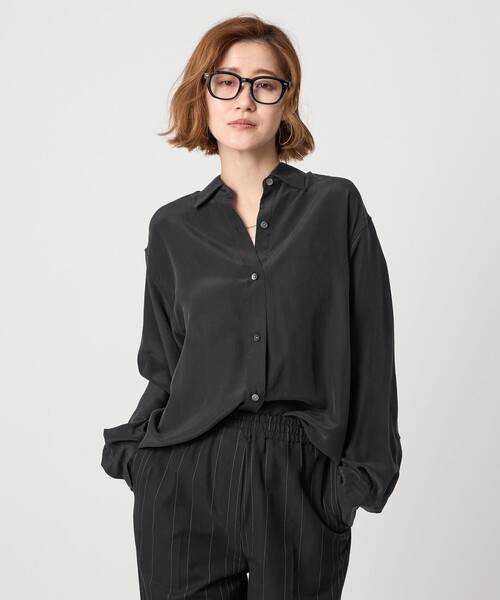 A.PRESSEDoubleWeaveTwillレギュラーカラー シャツ ブロードレギュラーカラーシャツ