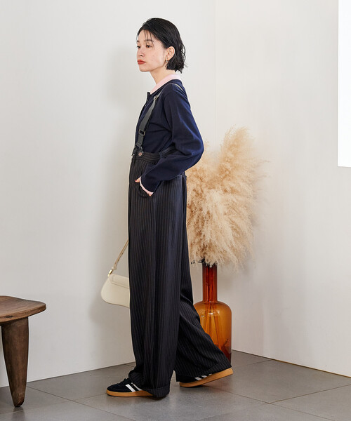 FREAK'S STORE(フリークスストア)の「RED KAP × FREAK'S STORE/レッドキャップ TR サスペンダー付き ビッグ2タック スラックスパンツ(スラックス・レディース・その他/チャコール・フリ-)」の14枚目の写真