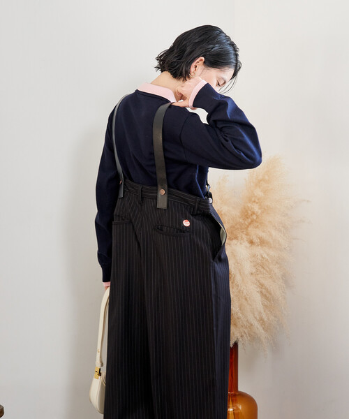 FREAK'S STORE(フリークスストア)の「RED KAP × FREAK'S STORE/レッドキャップ TR サスペンダー付き ビッグ2タック スラックスパンツ(スラックス・レディース・その他/チャコール・フリ-)」の21枚目の写真