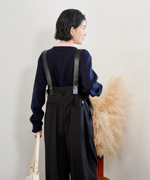 FREAK'S STORE(フリークスストア)の「RED KAP × FREAK'S STORE/レッドキャップ TR サスペンダー付き ビッグ2タック スラックスパンツ(スラックス・レディース・その他/チャコール・フリ-)」の22枚目の写真