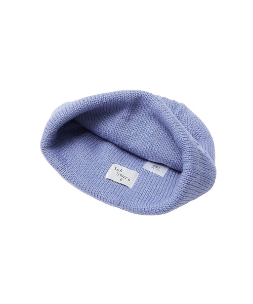 SUBLIME(サブライム)の「(SUBLIME)SMOOTH WHOOL.G WT(ニットキャップ/ビーニー・レディース・ブラック/ライトブルー/ベージュ・ONE SIZE)」の17枚目の写真
