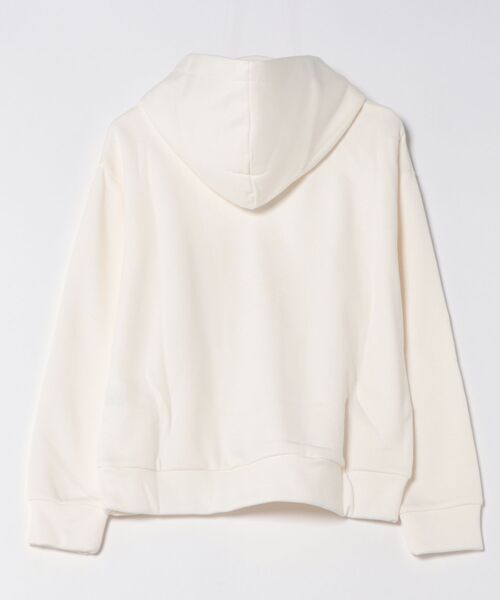 Honeys（ハニーズ）の「【ハニぽか】あったかきれいめパーカー（パーカー・レディース・グレイッシュベージュ/ブルー/オフホワイト/ブラウン/ブラック・L/M/LL/S）」の8枚目の写真