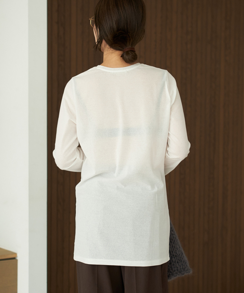 LIGHT SHEER LONG Tシャツ（Tシャツ/カットソー）｜Plage