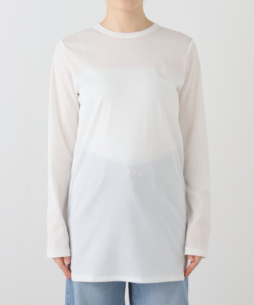 LIGHT SHEER LONG Tシャツ　Plage プラージュ　ロンT LIGHT SHEER LONG Tシャツ（Tシャツ/カットソー）｜Plage
