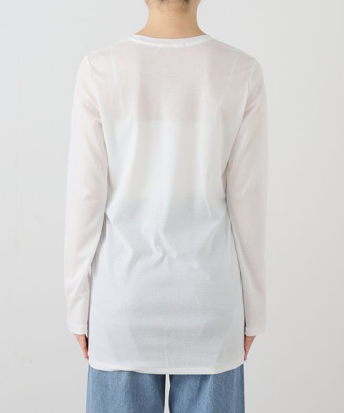 LIGHT SHEER LONG Tシャツ（Tシャツ/カットソー）｜Plage