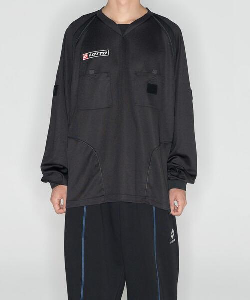 LOTTO(ロット)の「LOTTO REFEREE SHIRTS(Tシャツ/カットソー・メンズ・ネイビー/ブラック・X-LARGE/MEDIUM/LARGE/XX-LARGE)」の11枚目の写真