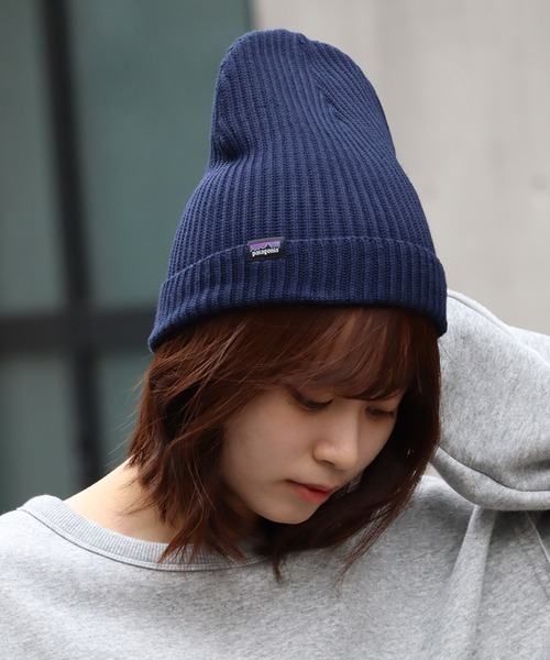 patagonia(パタゴニア)の「【Patagonia/パタゴニア】FISHERMANS ROLLED BEANIE/フィッシャーマンズ ロールド ビーニー(ニットキャップ/ビーニー・メンズ・ネイビー/ブラック・FREE)」の2枚目の写真