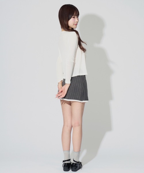 ALLuRing ChaRm(アリュリングチャーム)の「Dot Ribbon Camisole Ensemble / ドットリボンキャミソールアンサンブル(アンサンブル・レディース・ブラック/ホワイト・FREE)」の8枚目の写真